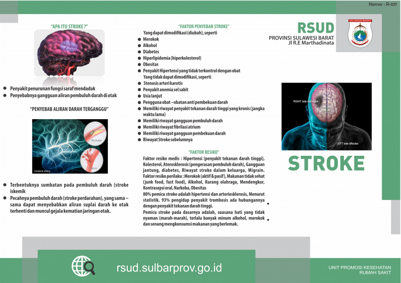 Leaflet Edukasi Kesehatan Tentang Stroke Rsud Sulbar